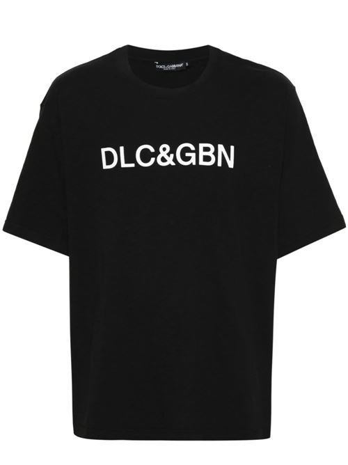 logo-print cotton T-shirt Dolce & Gabbana | G8PN9TG7M8FN0000